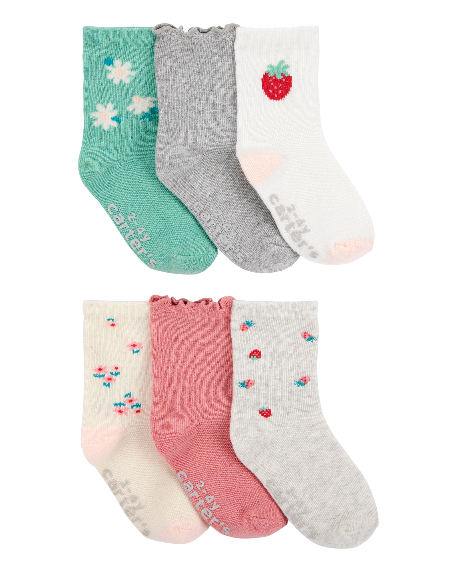 Paquete de 6 Calcetines - Moras y Flores