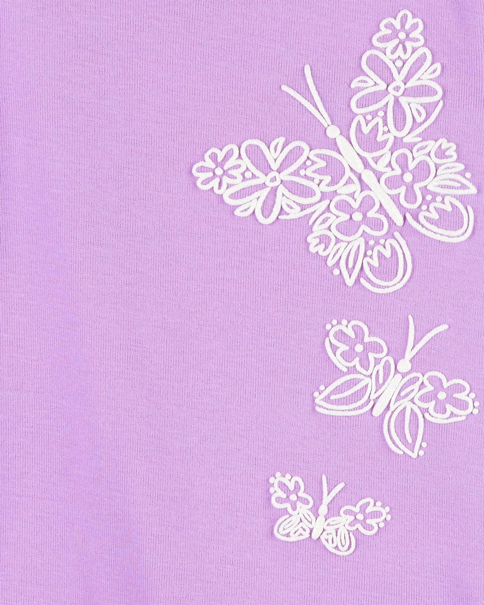 Pijama de 4 piezas de Algodón - Estampado Flores y Mariposas