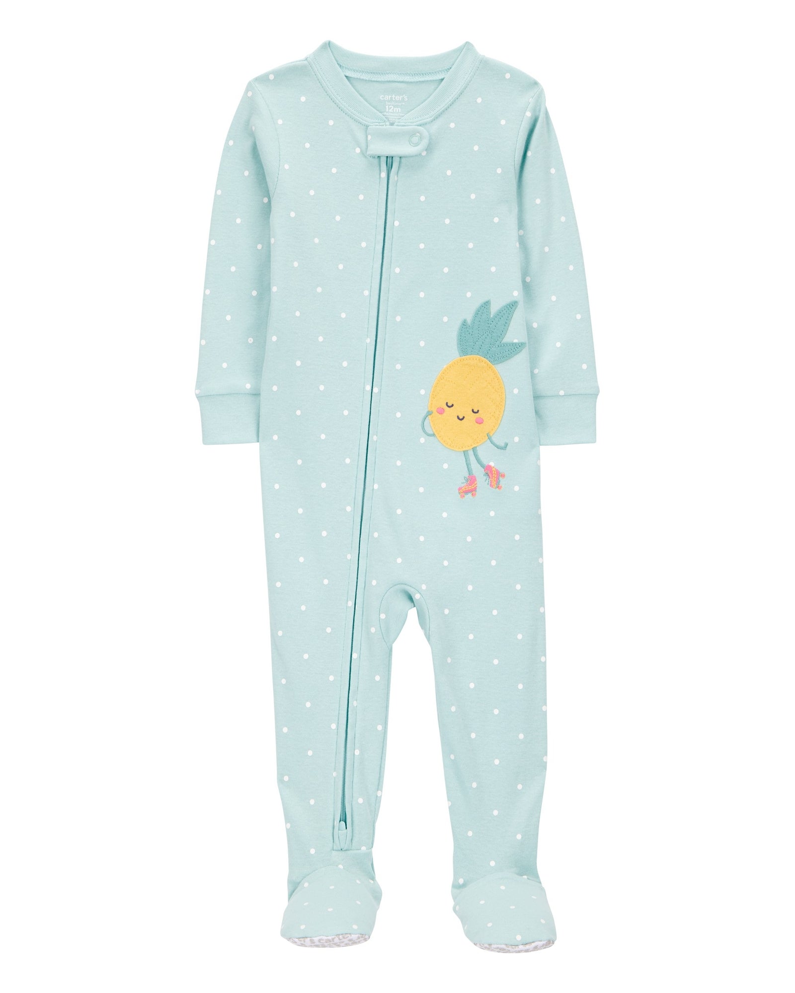 Pijama 100% Algodón De Ajuste Perfecto - Piña & Lunares