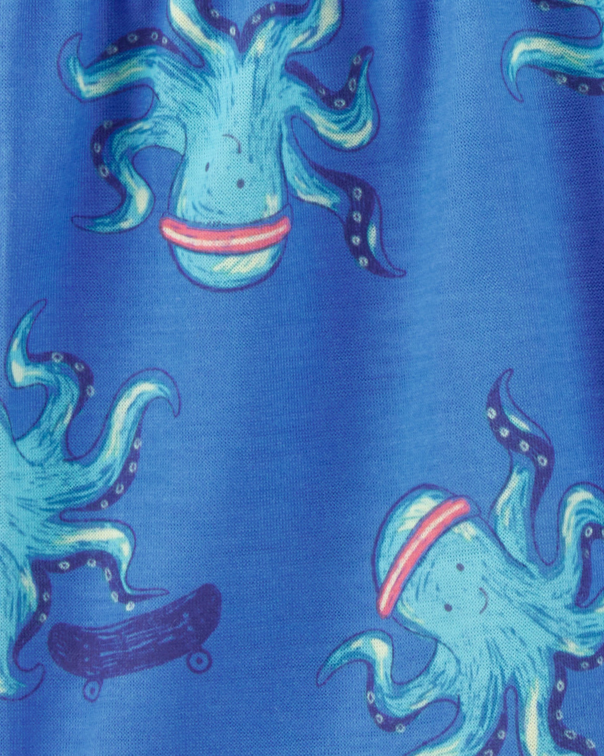 Pijama de 2 piezas con estampado de pulpo y corte holgado