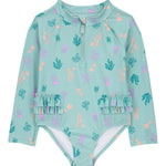 Traje De Baño De 1 Pieza - Estampado Coral