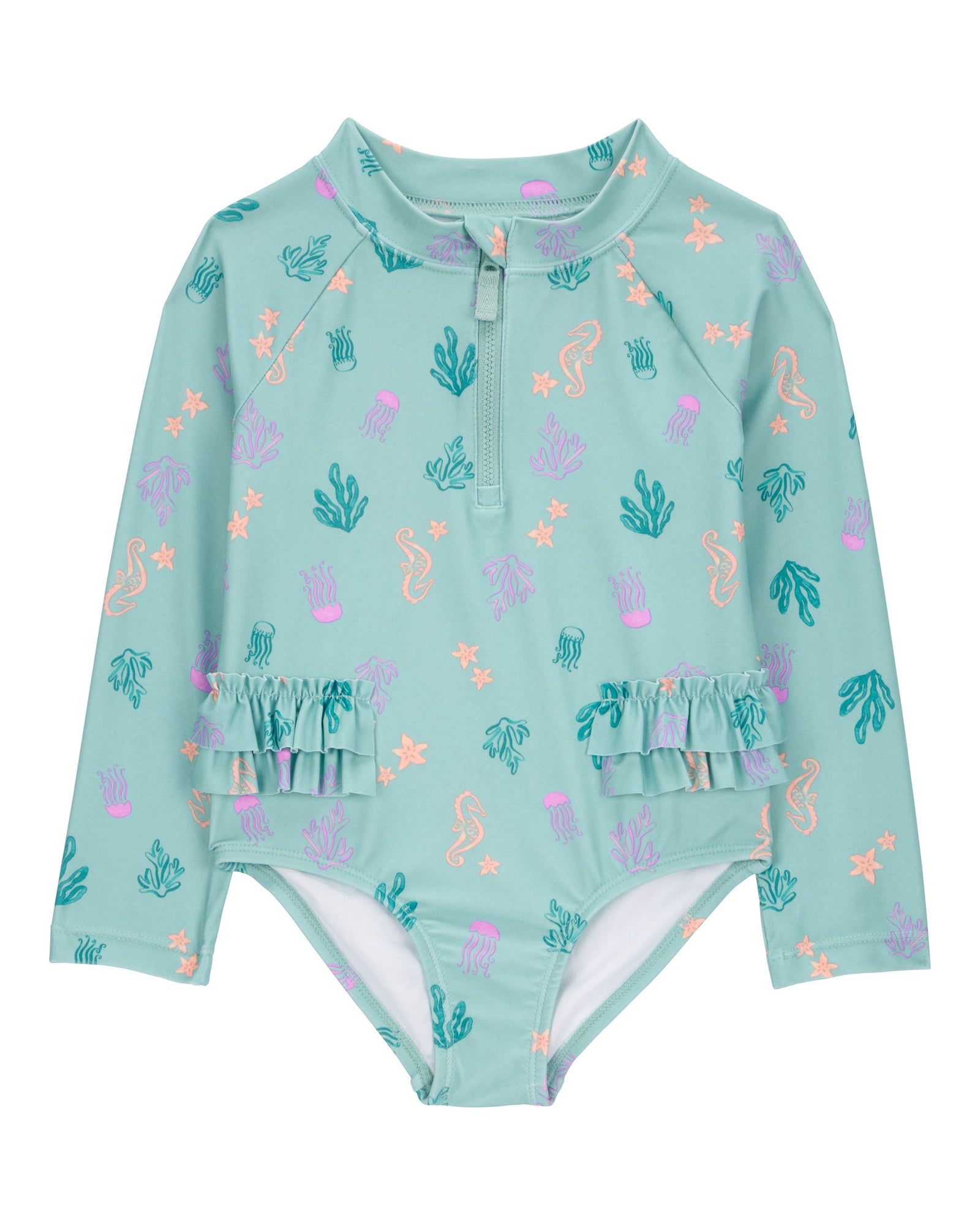 Traje De Baño De 1 Pieza - Estampado Coral