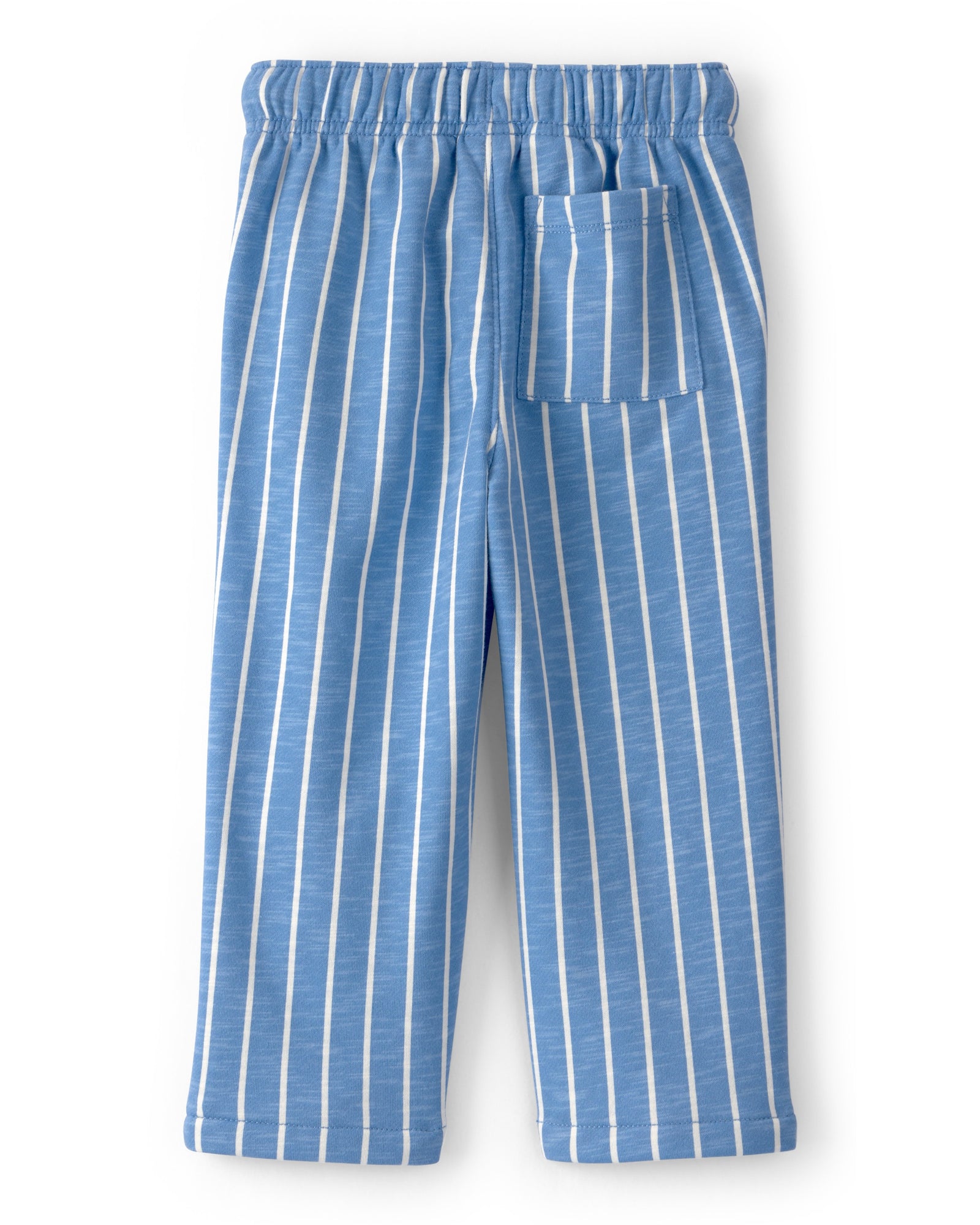 Pantalones de felpa francesa a rayas - Azul/Blanco