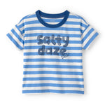 Playera Manga Corta - Rayas Con Gráfico 'Salty Daze'