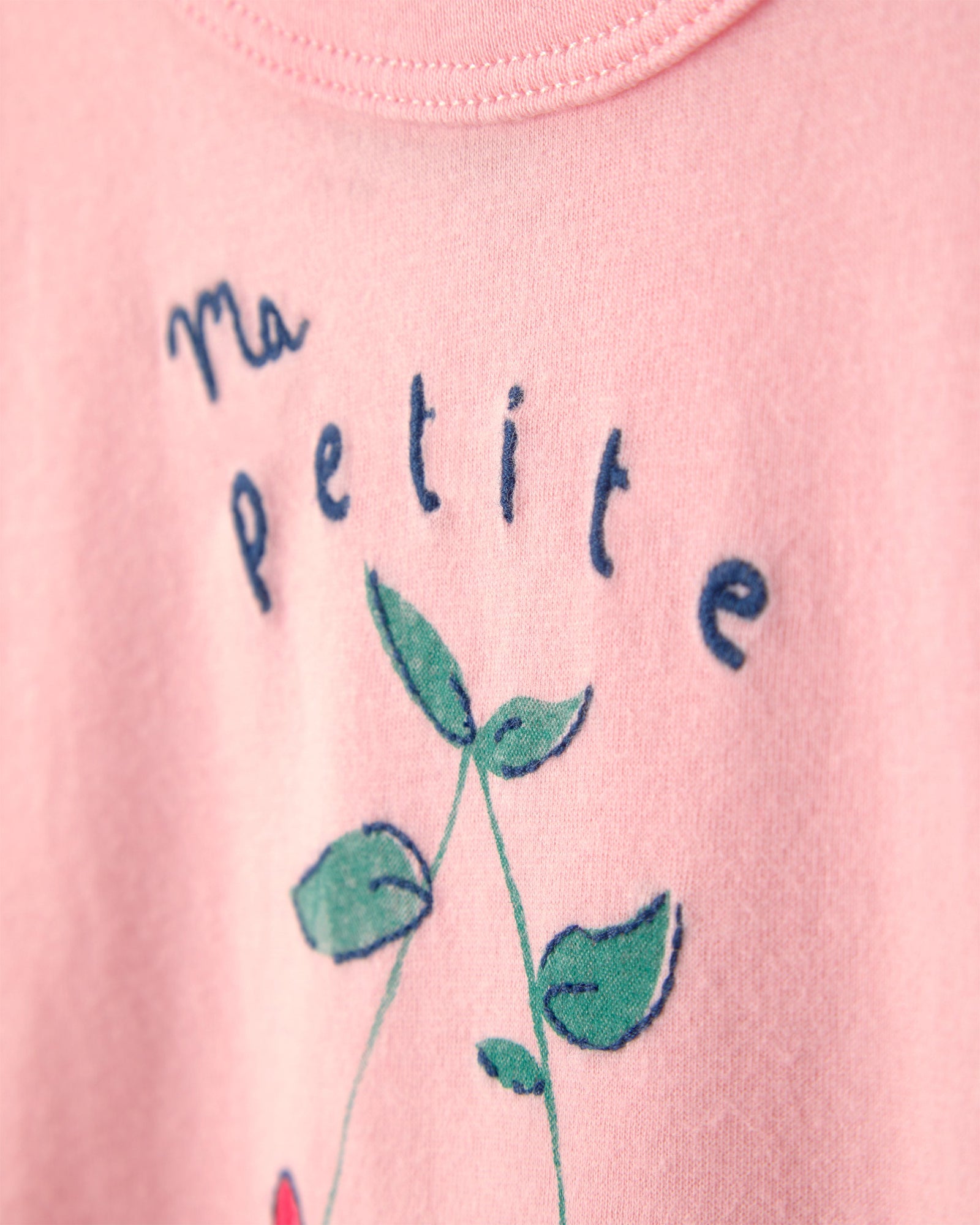 Blusa Manga Corta - Cerezas Rosa