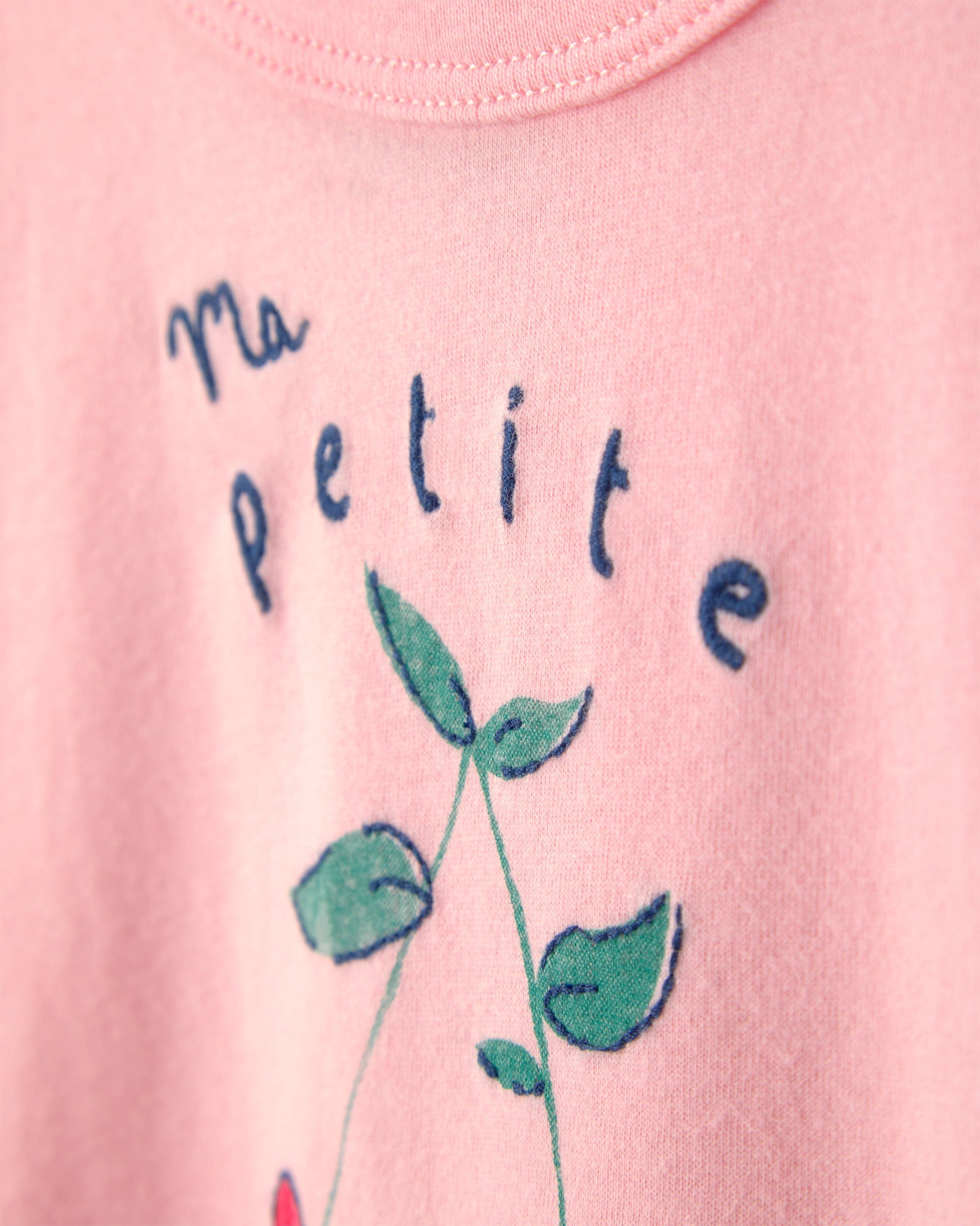 Blusa Manga Corta - Cerezas Rosa