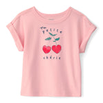 Blusa Manga Corta - Cerezas Rosa