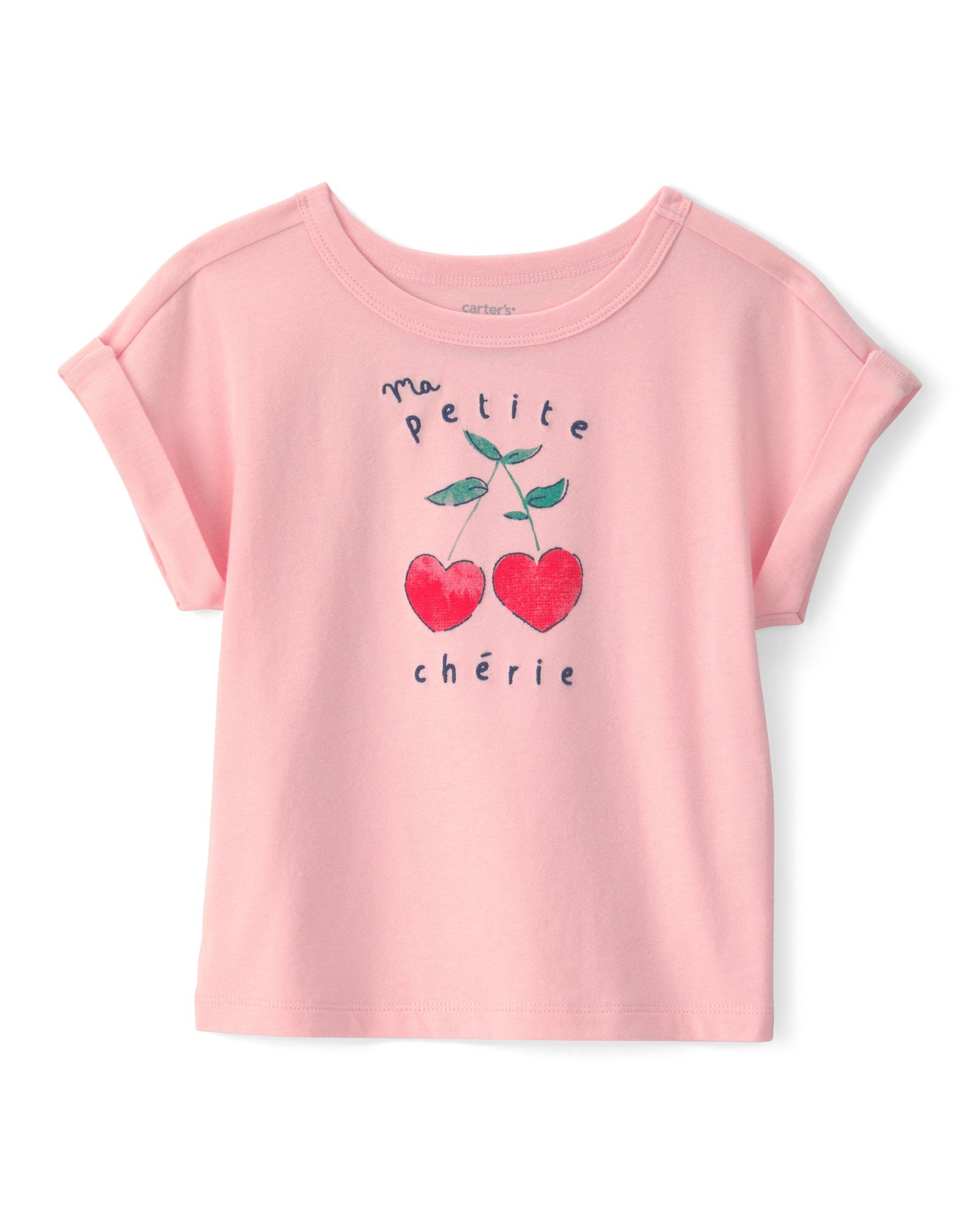 Blusa Manga Corta - Cerezas Rosa