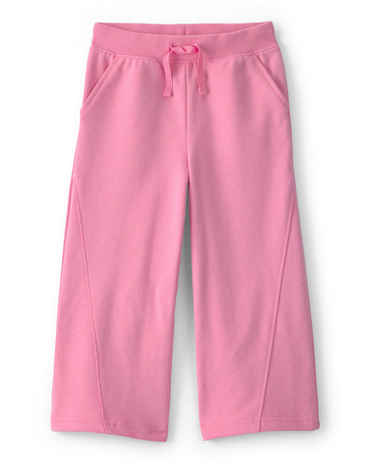 Pantalón de Pierna Ancha de Felpa Francesa - Rosado