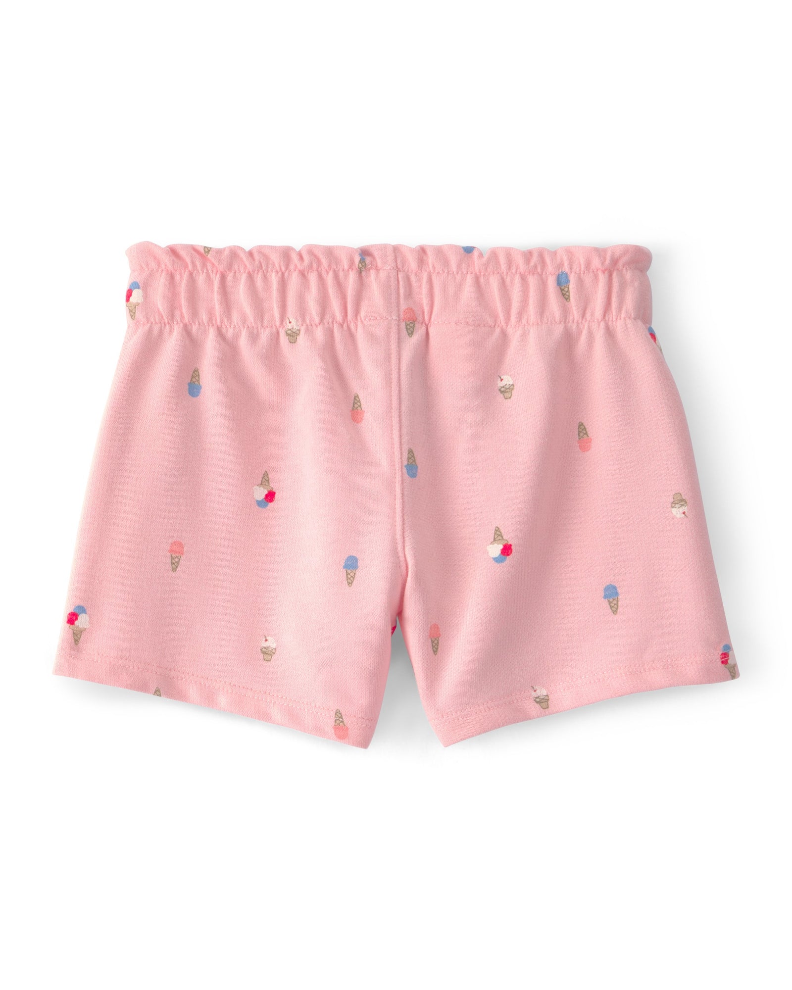 Shorts de felpa francesa - estampado de helado - rosa