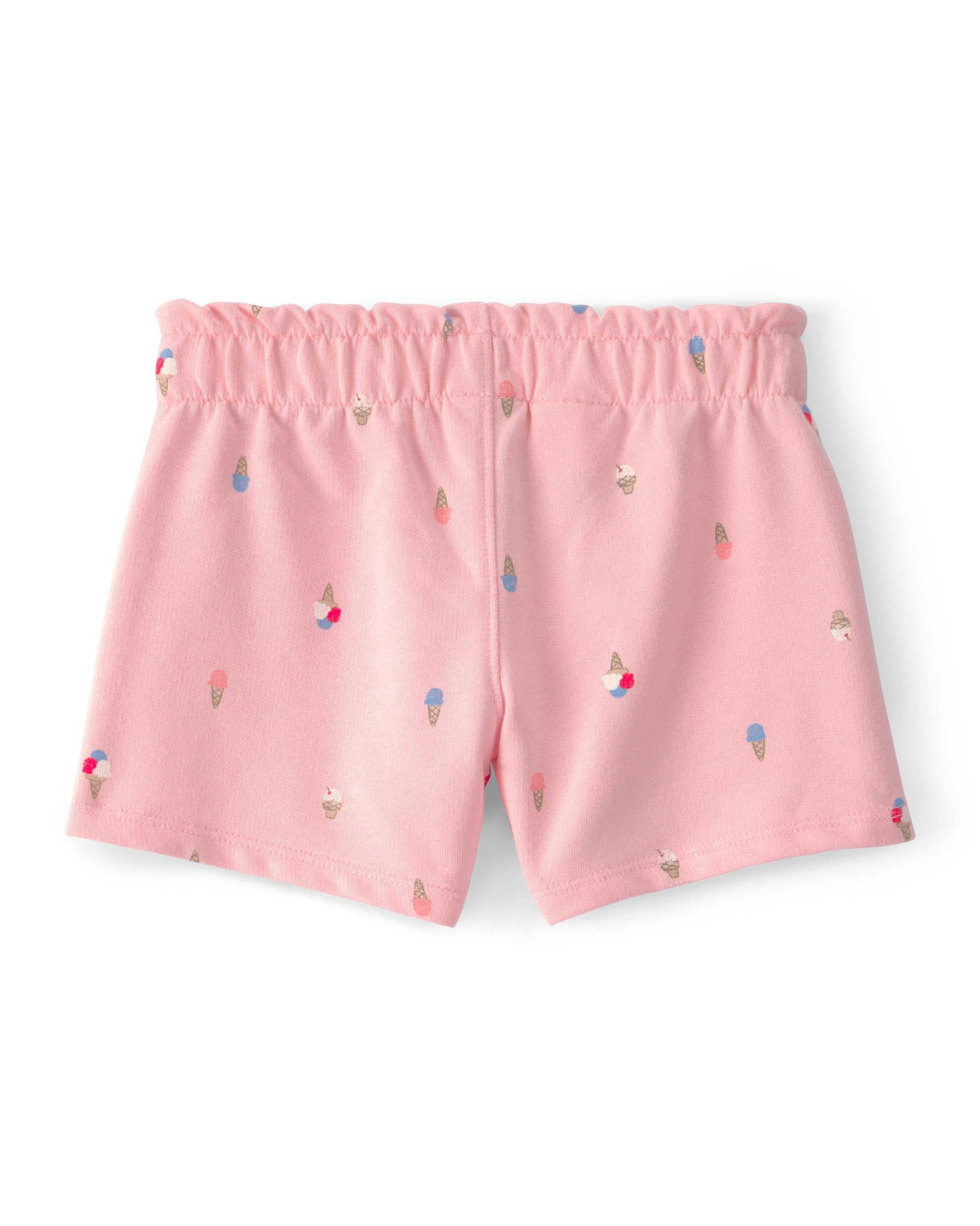 Shorts de felpa francesa - estampado de helado - rosa
