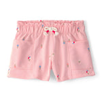 Shorts de felpa francesa - estampado de helado - rosa