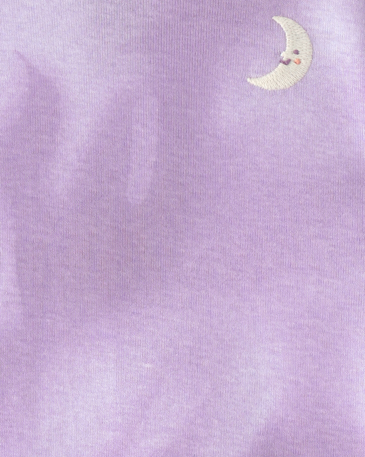 Pijama de 4 Piezas de Algodón 100% Ajuste Ceñido - Constelación Espacial Tie-Dye - Morado