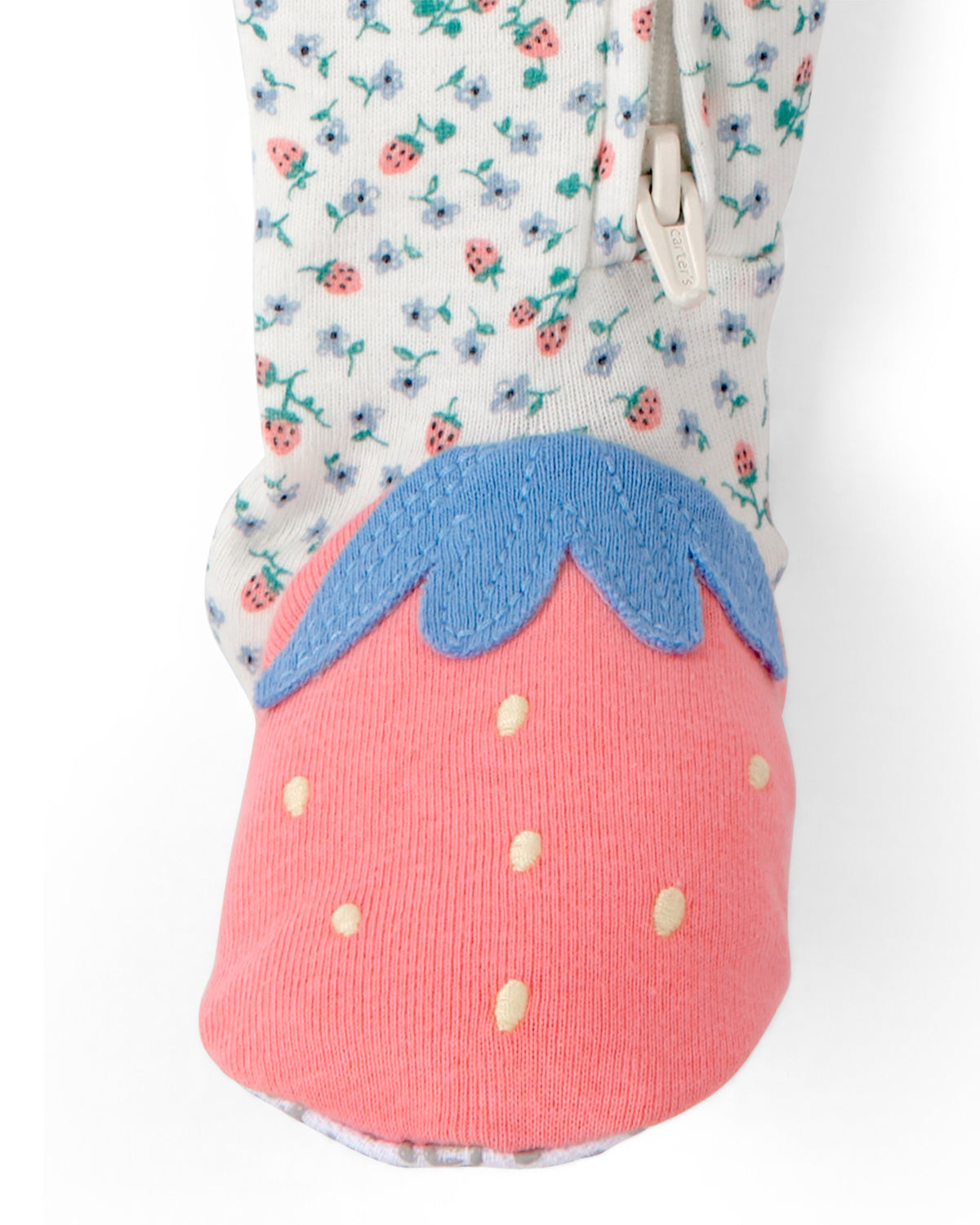 Pijama de 1 Pieza de Algodón 100% Ajuste Ceñido - Fresas