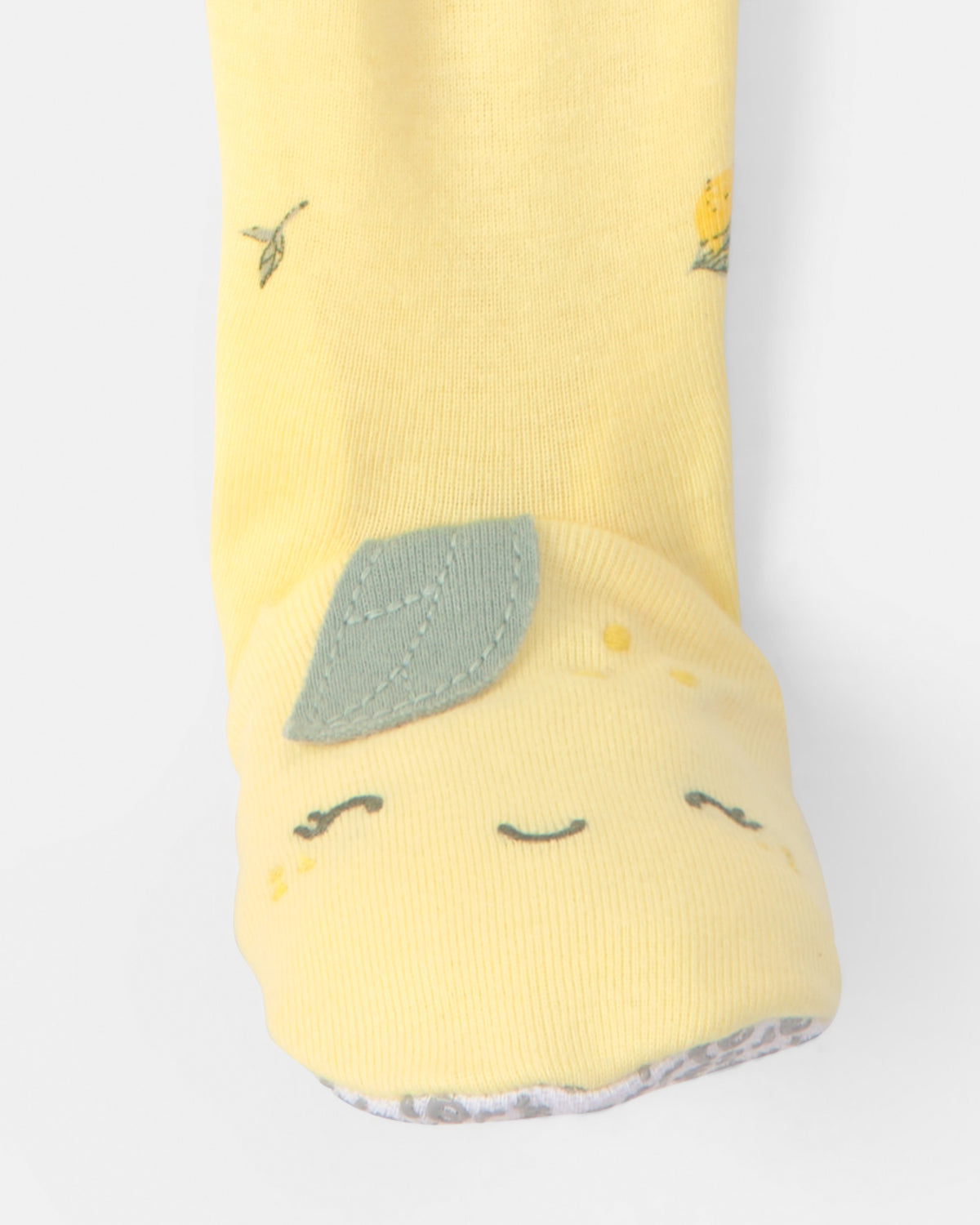 Pijama de 1 Pieza de Algodón 100% Ajuste Ceñido - Limón - Amarillo