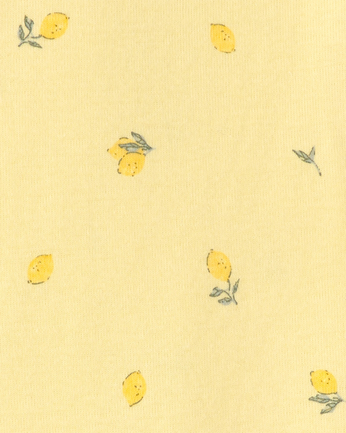 Pijama de 1 Pieza de Algodón 100% Ajuste Ceñido - Limón - Amarillo