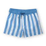 Short Para Nadar A Rayas Azul - Multi