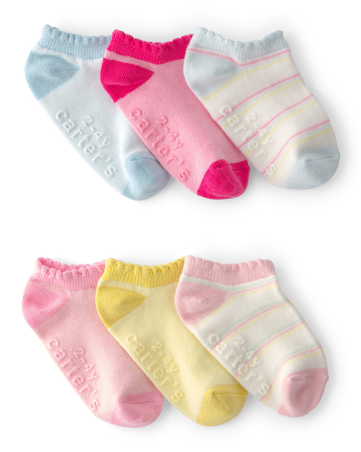 Paquete De 6 Pares De Calcetines Invisibles - Multi