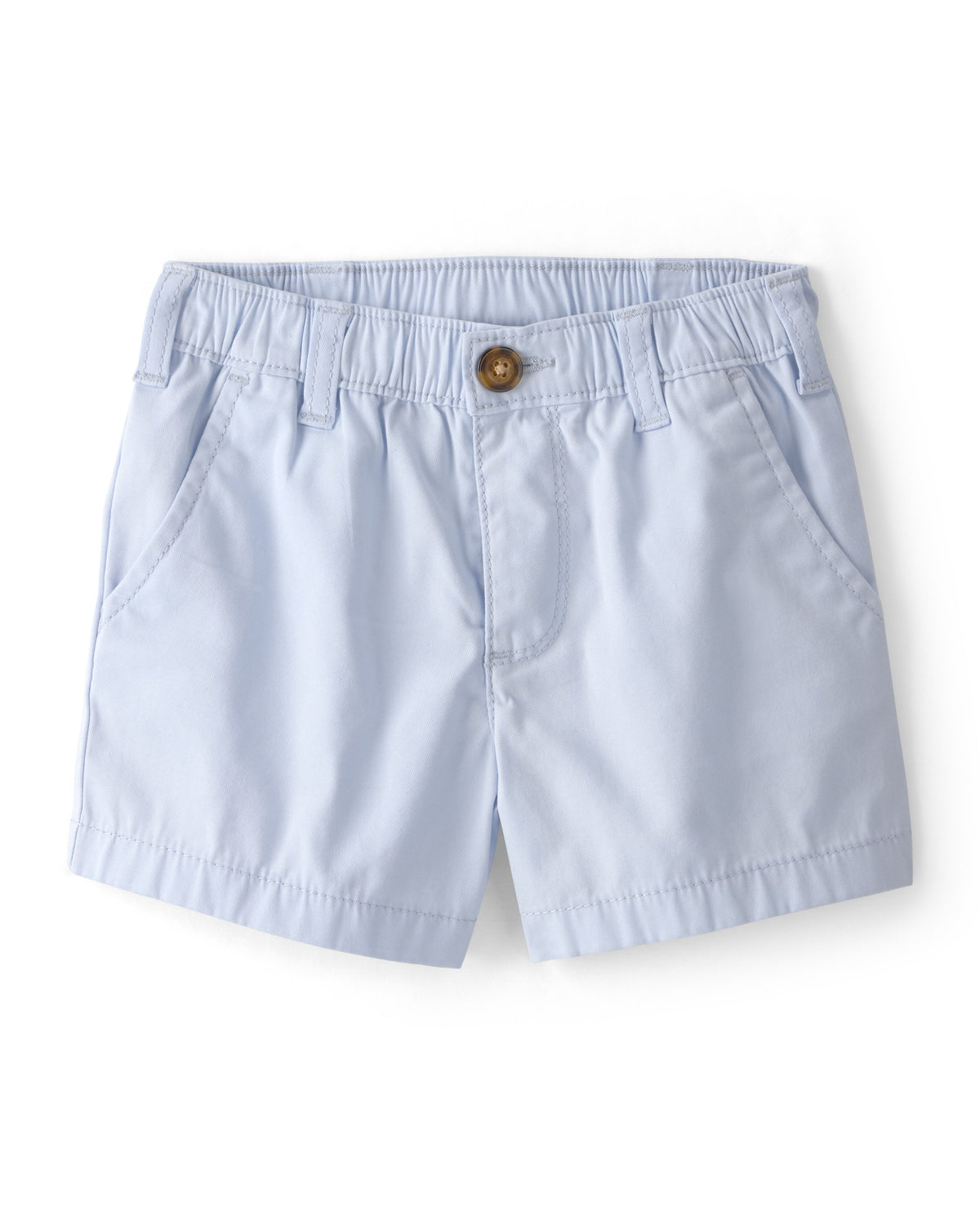 Short De Sarga Azul