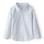 Camisa De Botones A Cuadros Azul - Multi