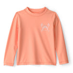 Playera Para Nadar De Manga Larga De Cangrejitos - Naranja