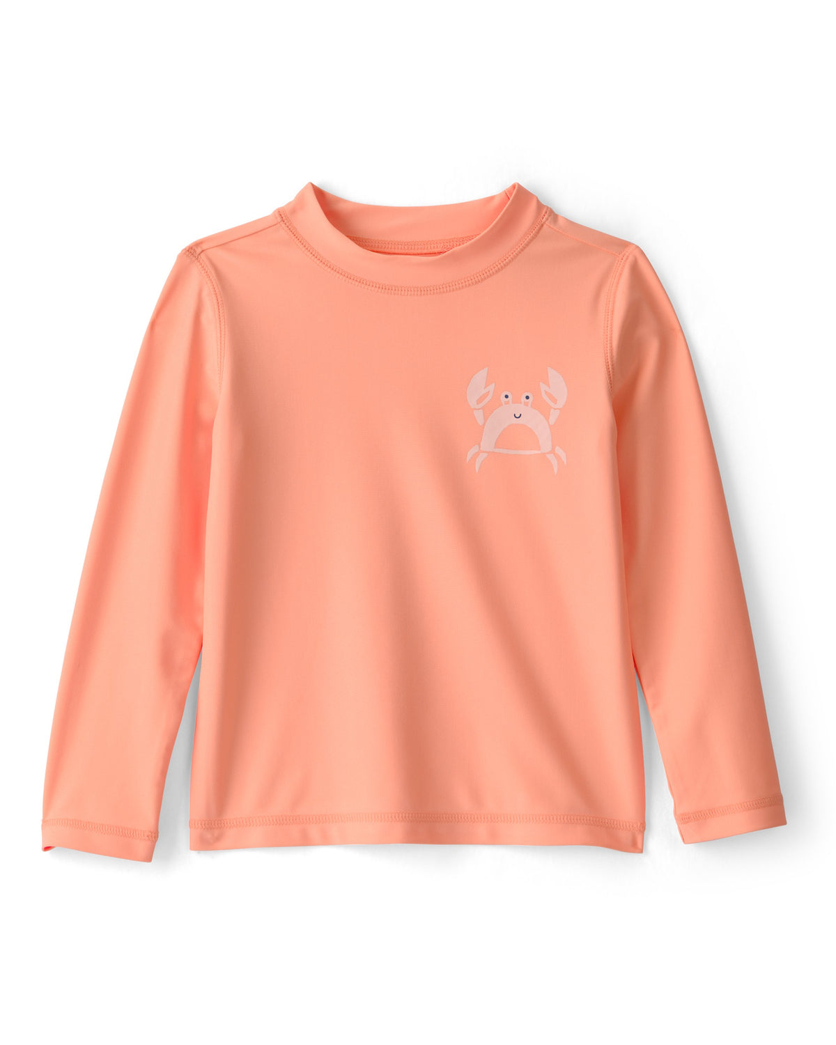Playera Para Nadar De Manga Larga De Cangrejitos - Naranja