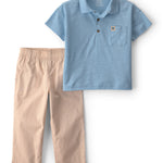 Conjunto De 2 Piezas Con Polo Y Pantalón - Multi