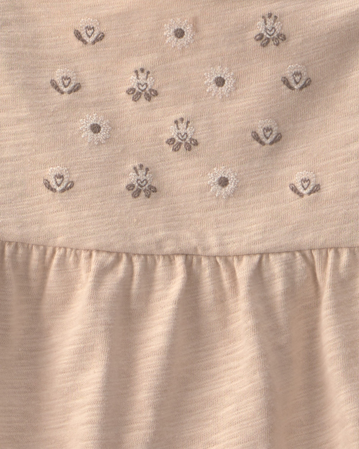 Conjunto De 2 Piezas Floral De Playera Sin Mangas Y Pantalón - Beige