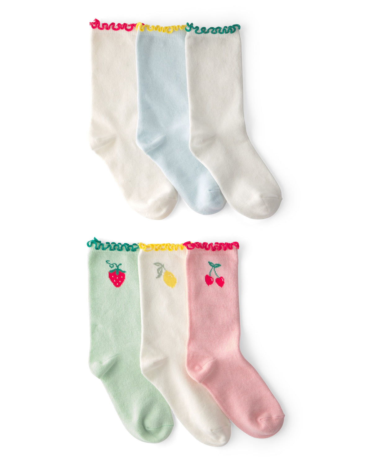 Paquete De 6 Pares De Calcetines Con Frutas - Multi