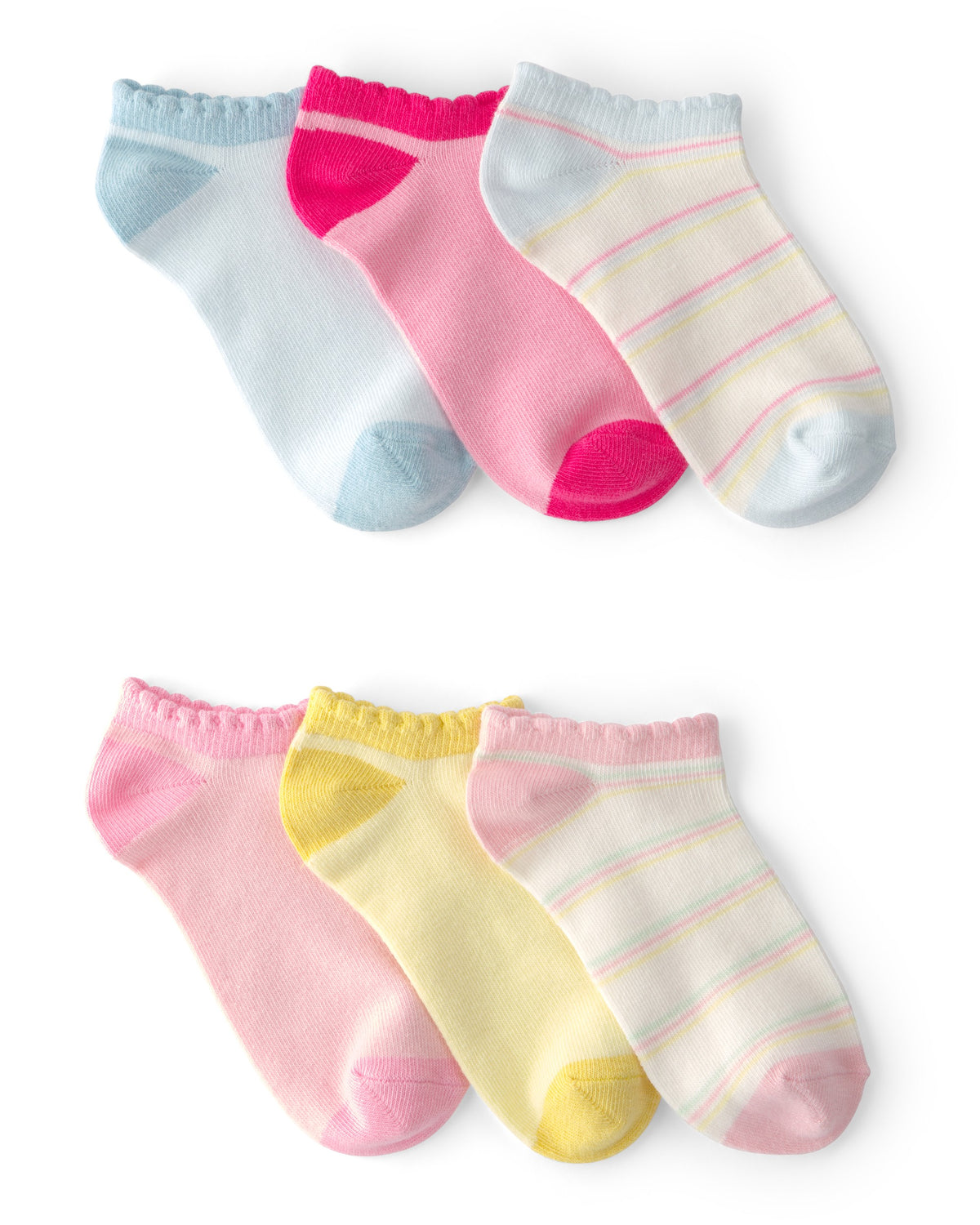 Paquete De 6 Pares De Calcetines Invisibles - Multi